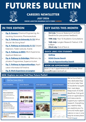 Sixth Form July 2026 Edition Pages from Futures Bulletin Sixth Form July 2026